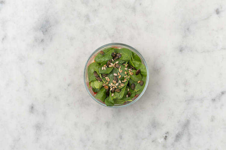 Toss salad and serve