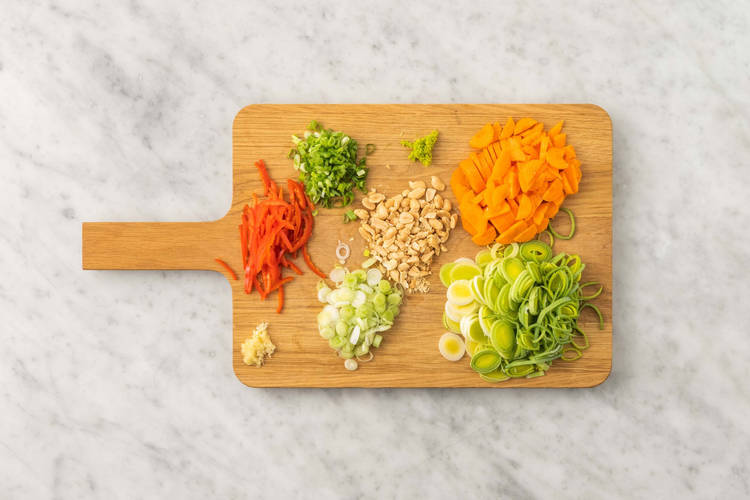 Tagliare gli ingredienti