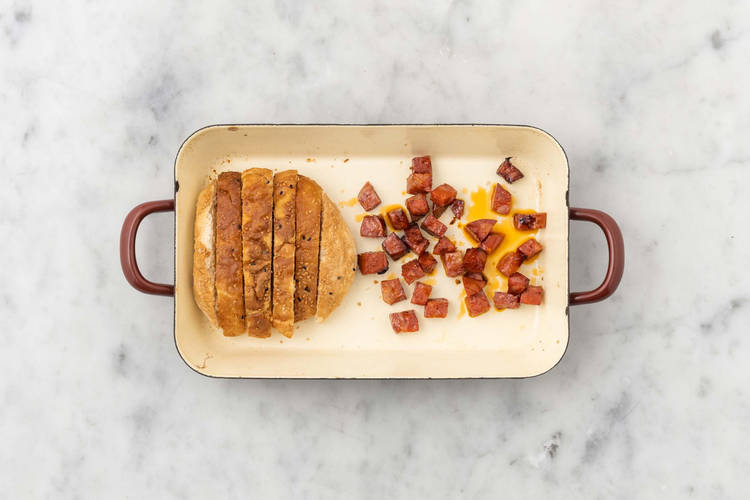 Chorizo rösten