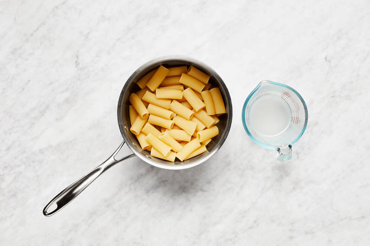 Cook Pasta & Season Cheese