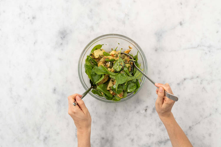 Salat fertigstellen