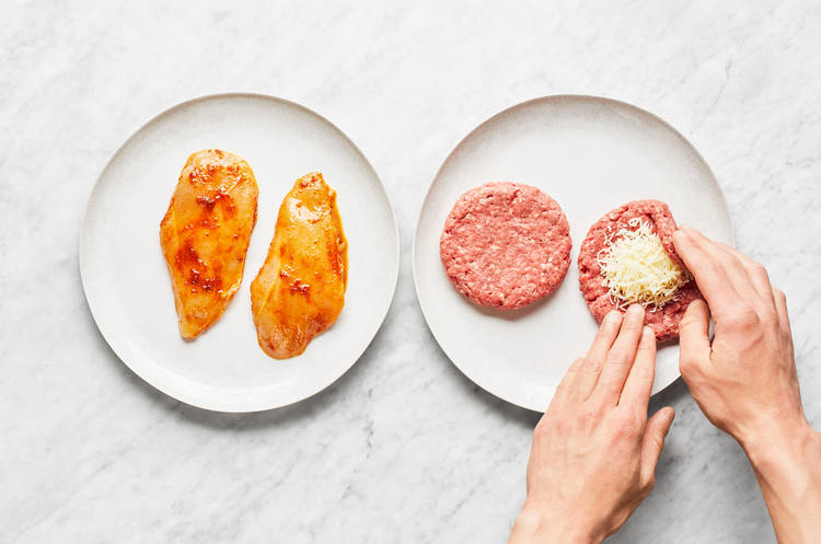 Prep Chicken & Form Patties