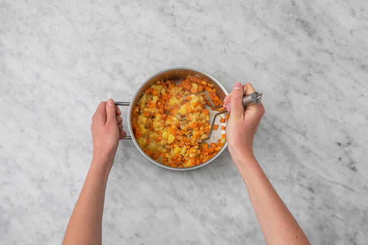 Préparer la purée de carottes