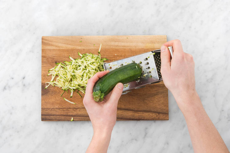 Courgette raspen
