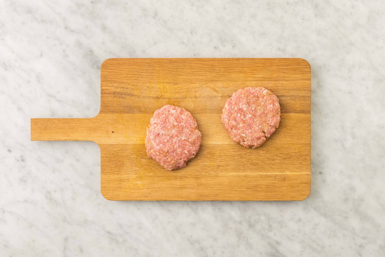 Préparer les galettes de dinde