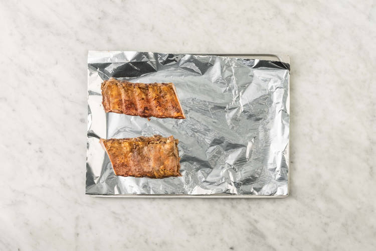 Préparer les côtes levées et le poulet