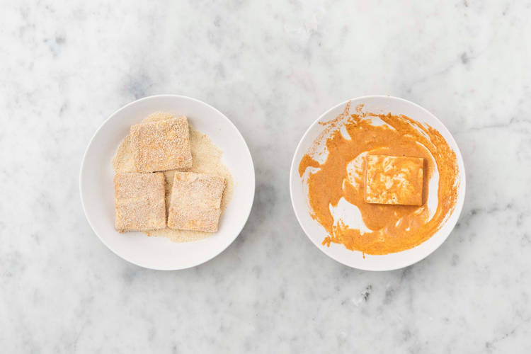 Tofu panieren