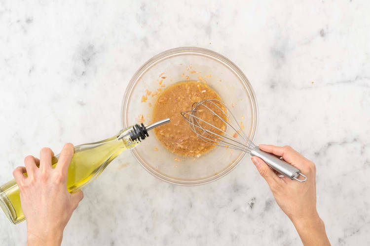 Faire la vinaigrette