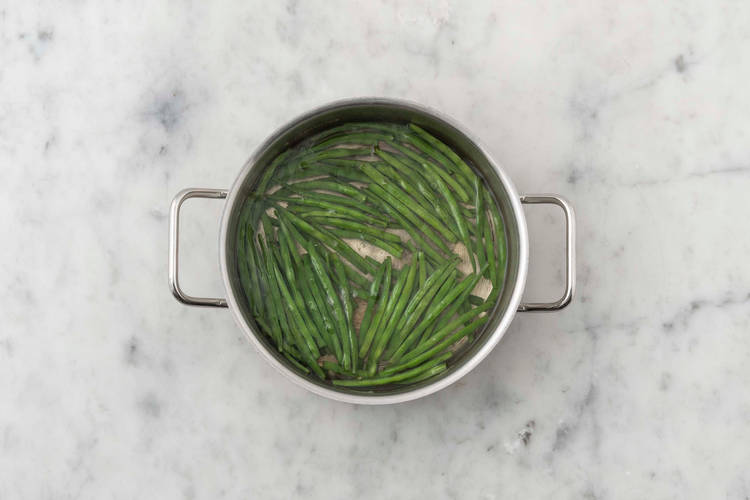 Cuire les haricots verts