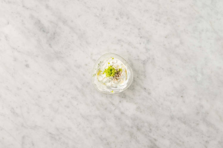 Faire le labneh au citron vert