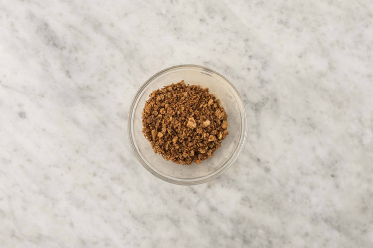 Faire la croûte de biscuits Graham