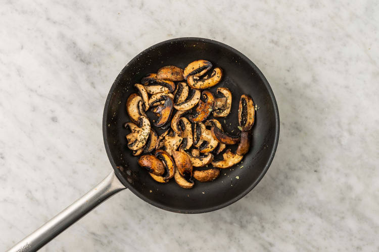 Cook mushrooms