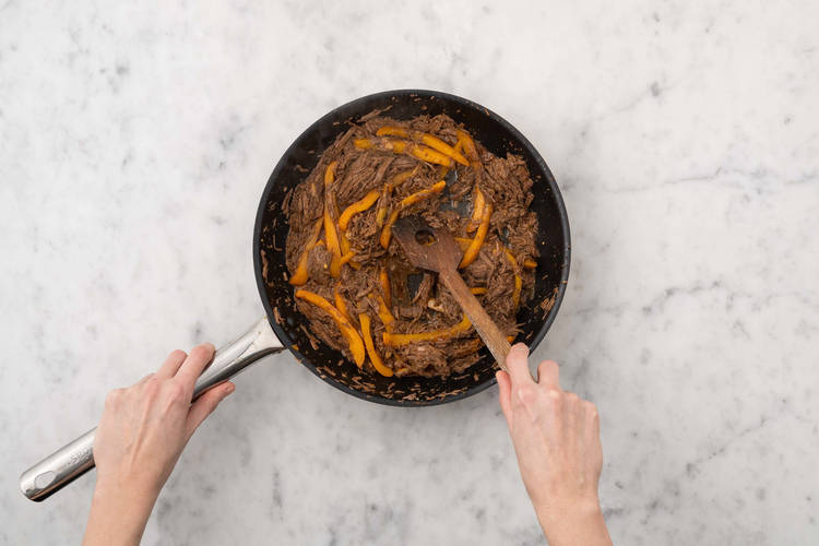 Préparer la garniture de bœuf