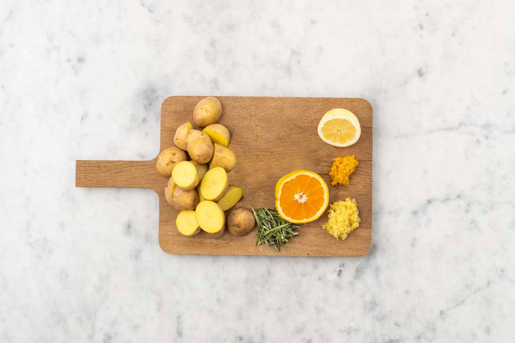 Prep and roast potatoes