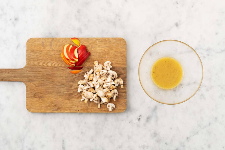 Prep and make vinaigrette