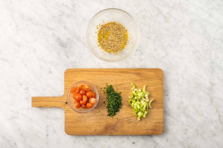 Préparer et faire la vinaigrette