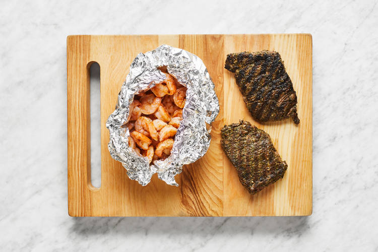 Grill Steak & Shrimp