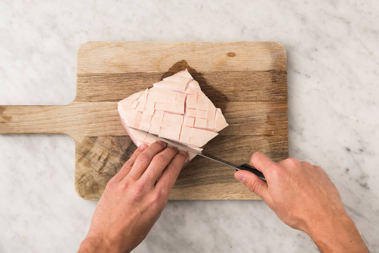 Mit dem Fleisch beginnen