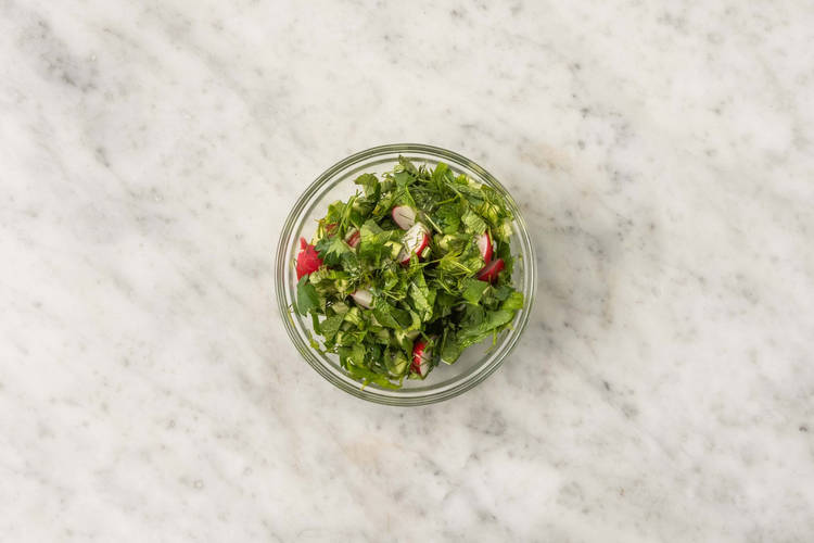 Préparer la salade