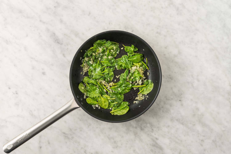 Spinazie laten slinken