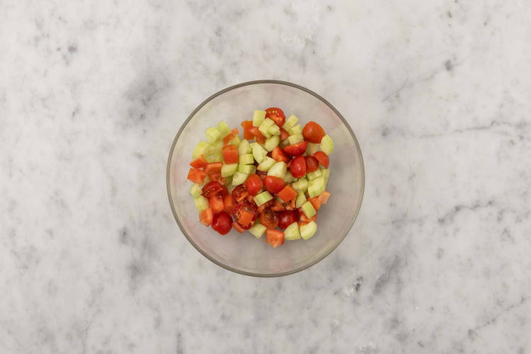 Salat vorbereiten