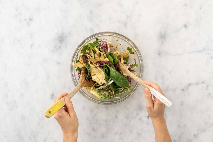 Préparer la salade