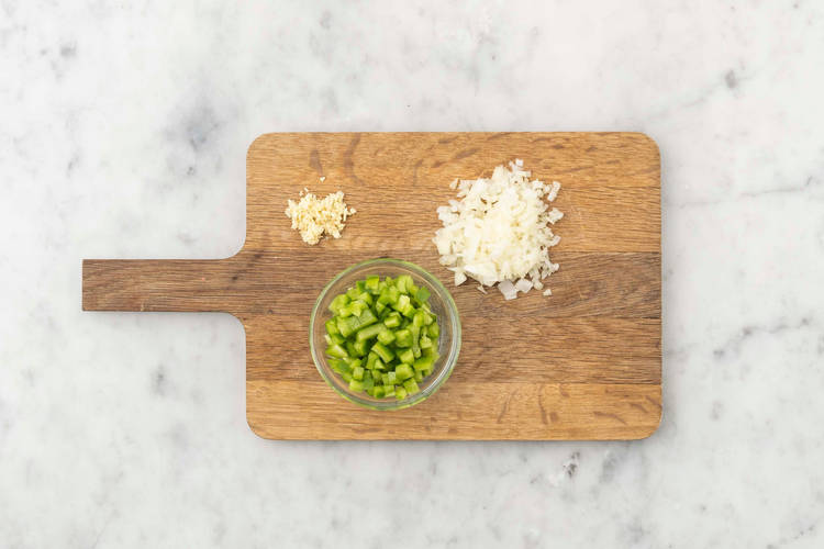 Vegetarisch gehackt bakken