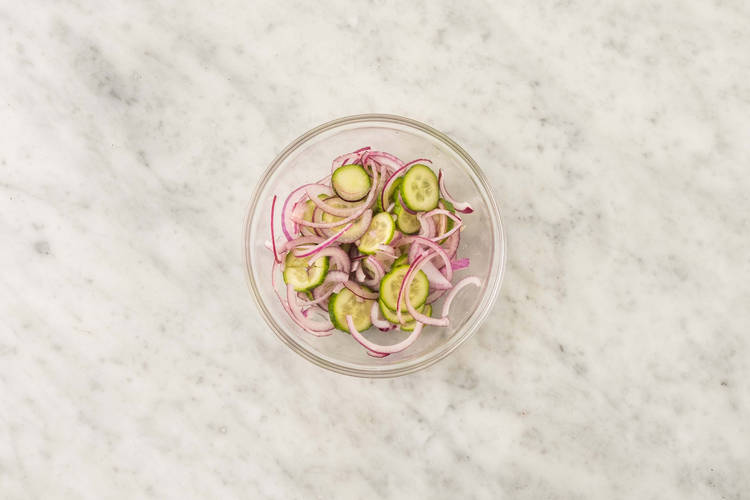 Sylt agurk og rødløk