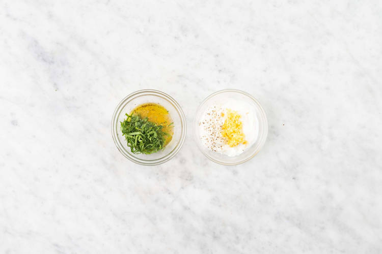 Bland sitronyoghurt