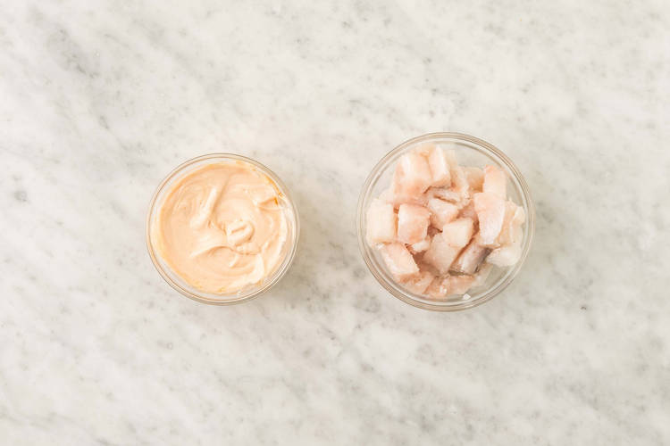 Forbered fisk og dressing