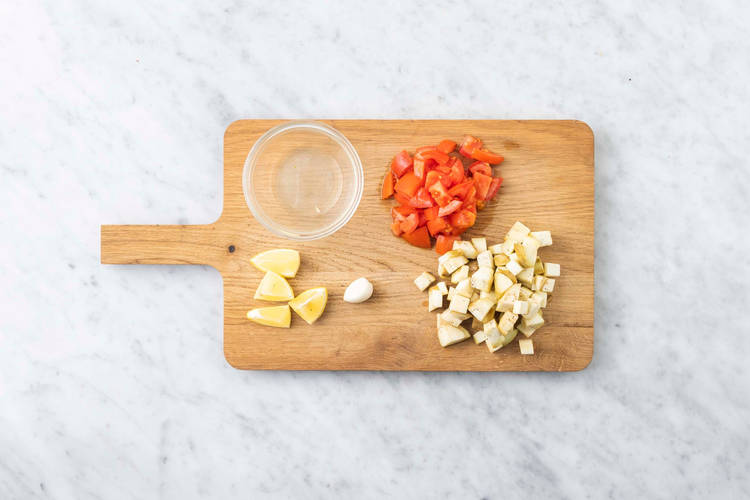 Tagliare gli ingredienti