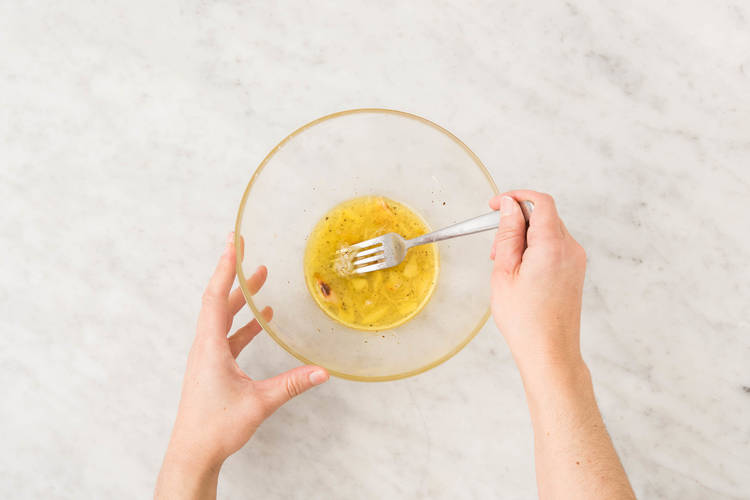 Faire la vinaigrette