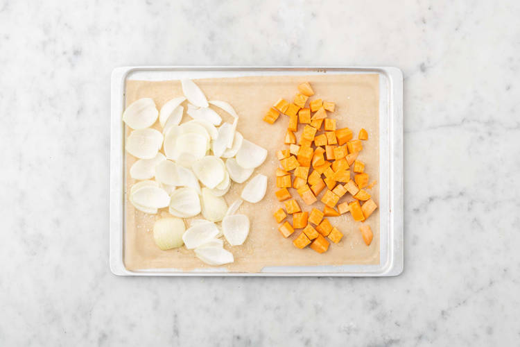 Faire rôtir les légumes.