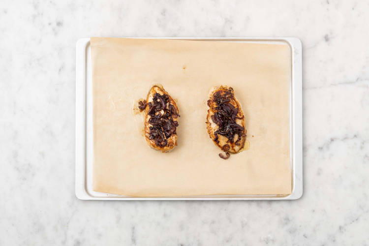 Terminer le poulet et préparer