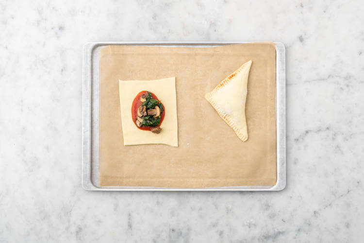 Calzones füllen