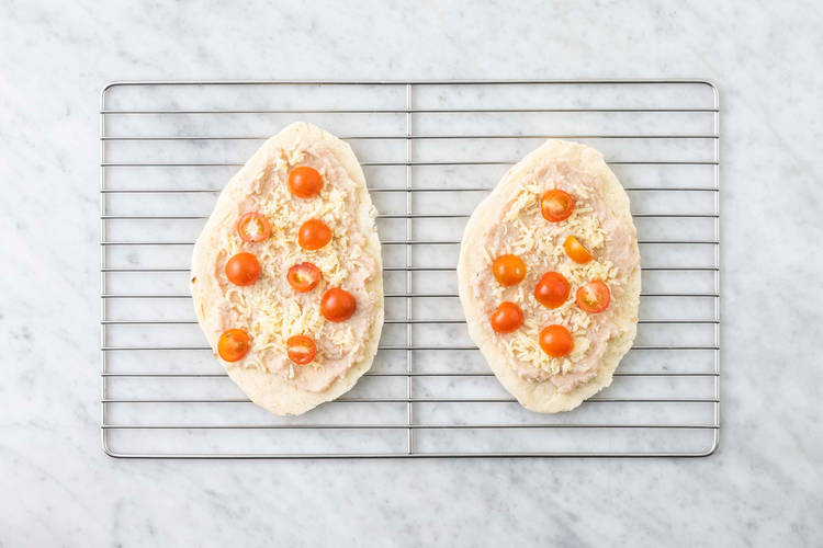 Stek naan-pizza 