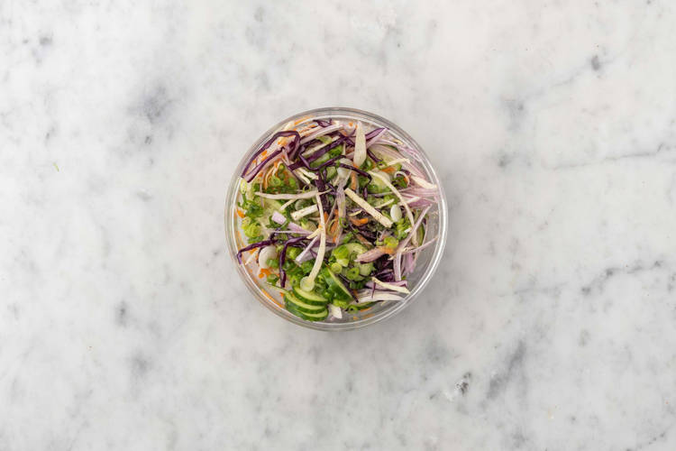 Marinate slaw salad