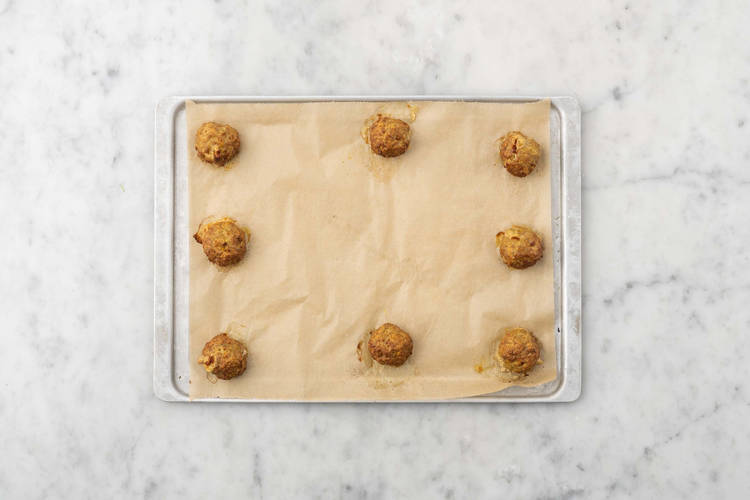Bake meatballs