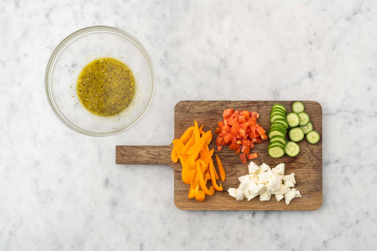 Préparer et faire la vinaigrette