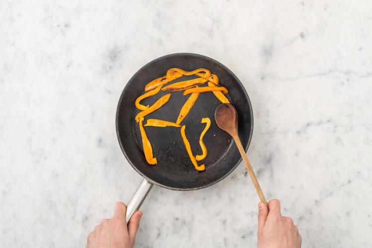 Faire cuire les poivrons