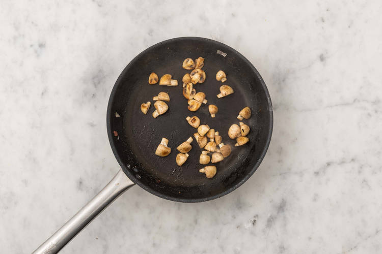 Cook mushrooms