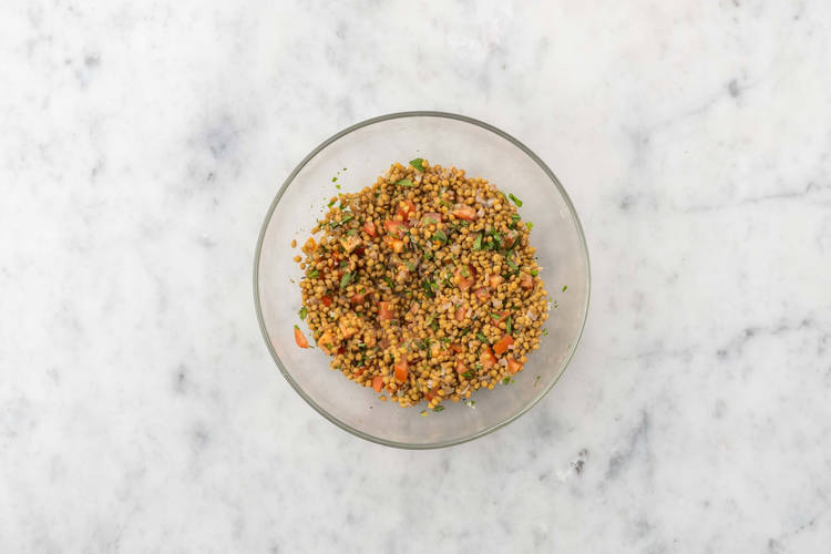 Für den Linsentabbouleh