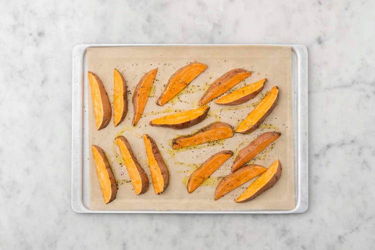 Enfourner la patate douce