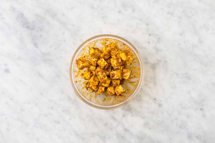 Prep and coat paneer