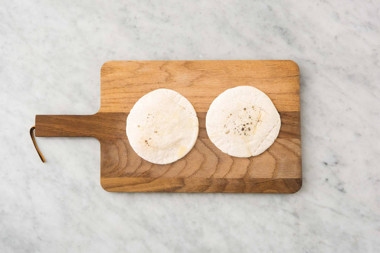 Prep pitas and chicken