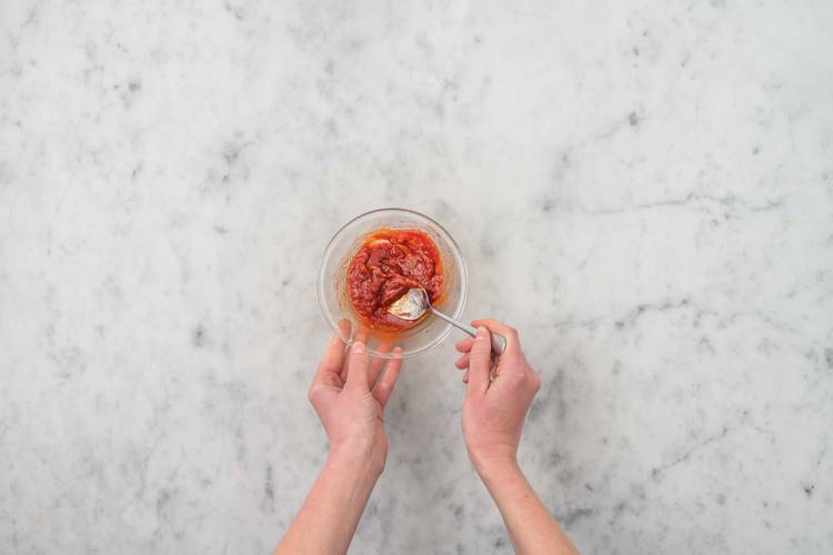 Mix the Sticky Sauce