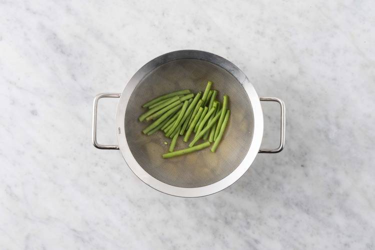 Cuire les haricots verts