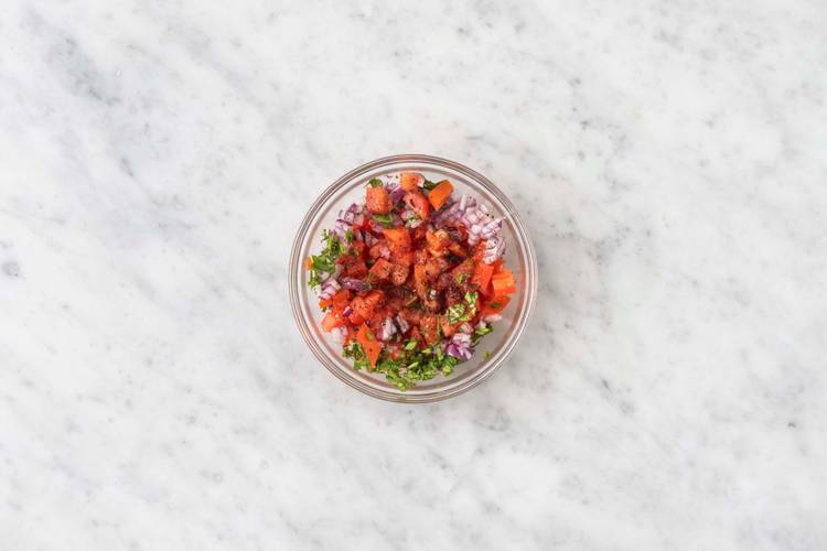 Préparer la salade de tomate