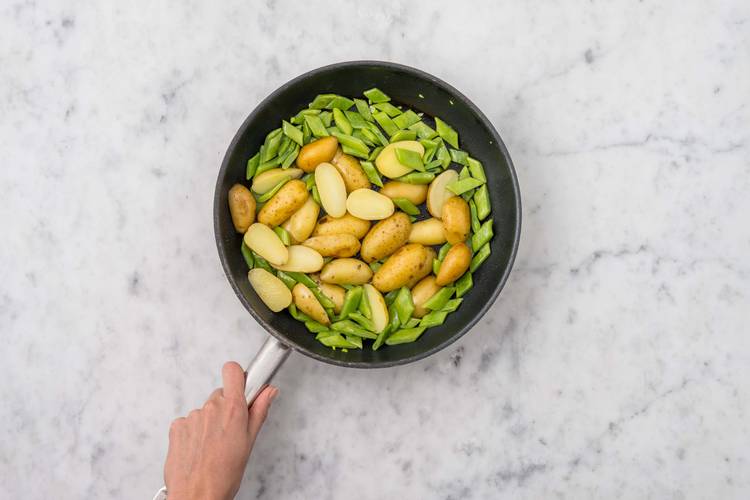 Préparer les haricots plats