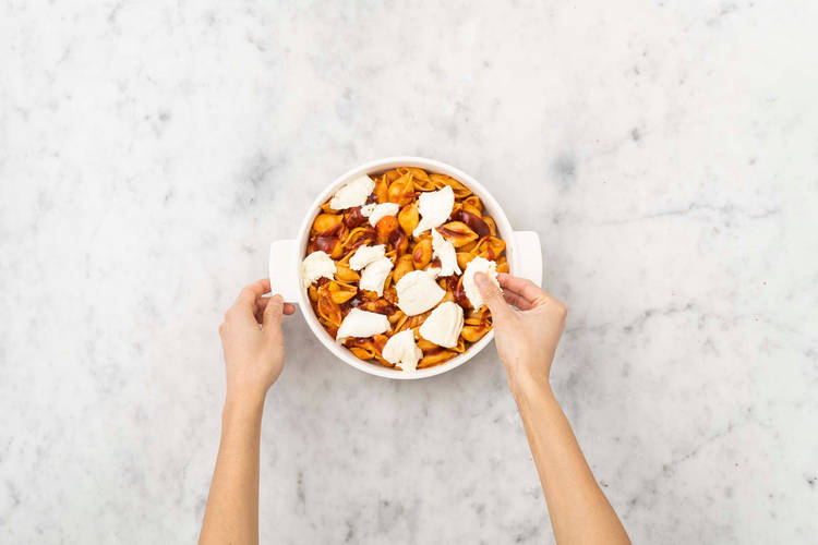 Remplir le plat à four